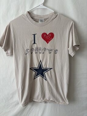 I Love Dallas Cowboys NFL ASL Tshirt